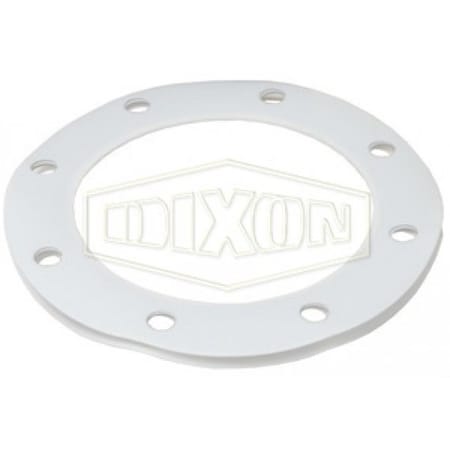 Dixon Flange Gasket, PTFE, 4 in Nominal, 6-7/8 in OD x 1/4 in Thick, Domestic 40322TF